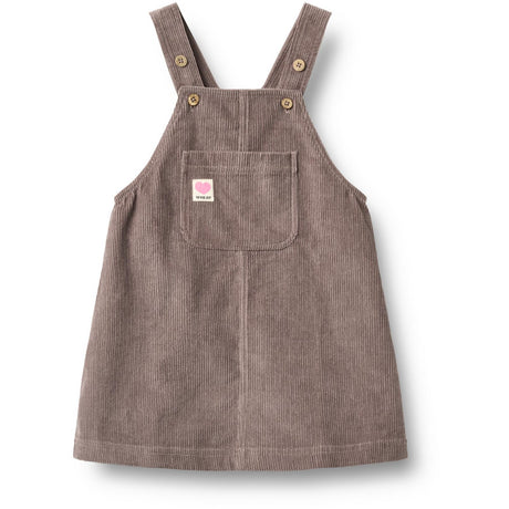 Wheat Plum Truffle Pinafore Caroline Klänning