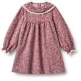Wheat Grape Flowers Klänning L/S Krage Elvira