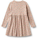 Wheat Grey Cloud Flowers Jersey Klänning L/S Emmy