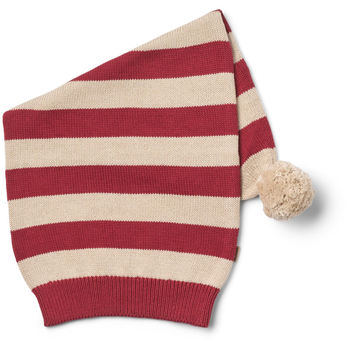 Wheat Red Christmas Stripe Stickad Christmas Mössa