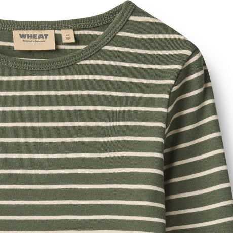 Wheat Dark Green Stripe Blus Stig