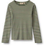 Wheat Dark Green Stripe Blus Stig