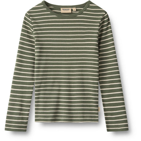 Wheat Dark Green Stripe Blus Stig
