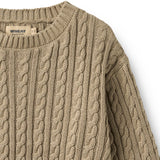Wheat Gravel Stickad Pullover L/S Oliver