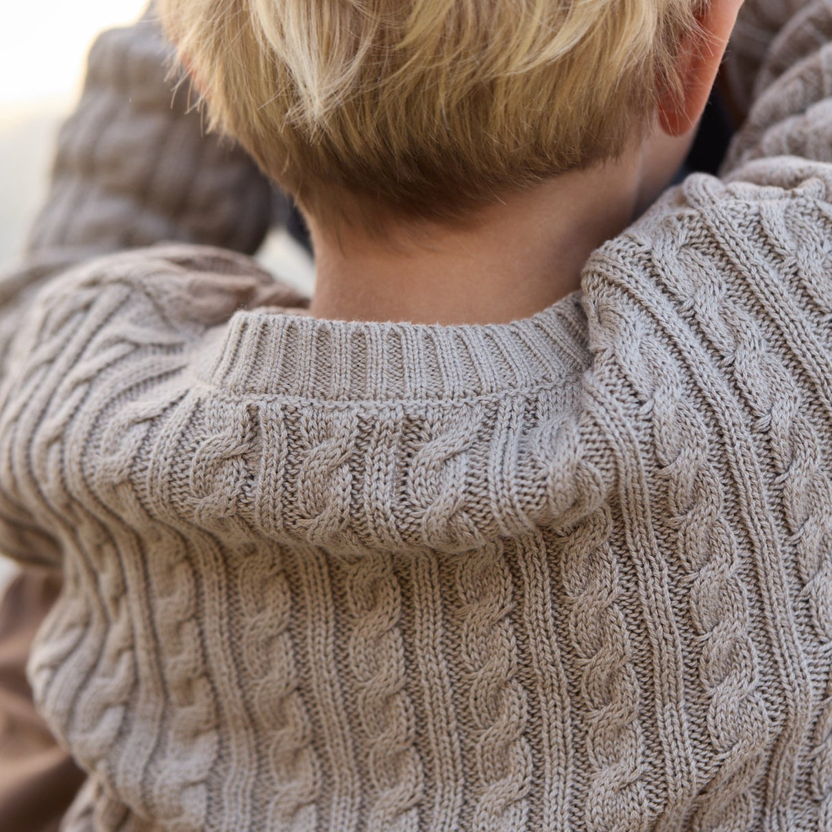 Wheat Gravel Stickad Pullover L/S Oliver