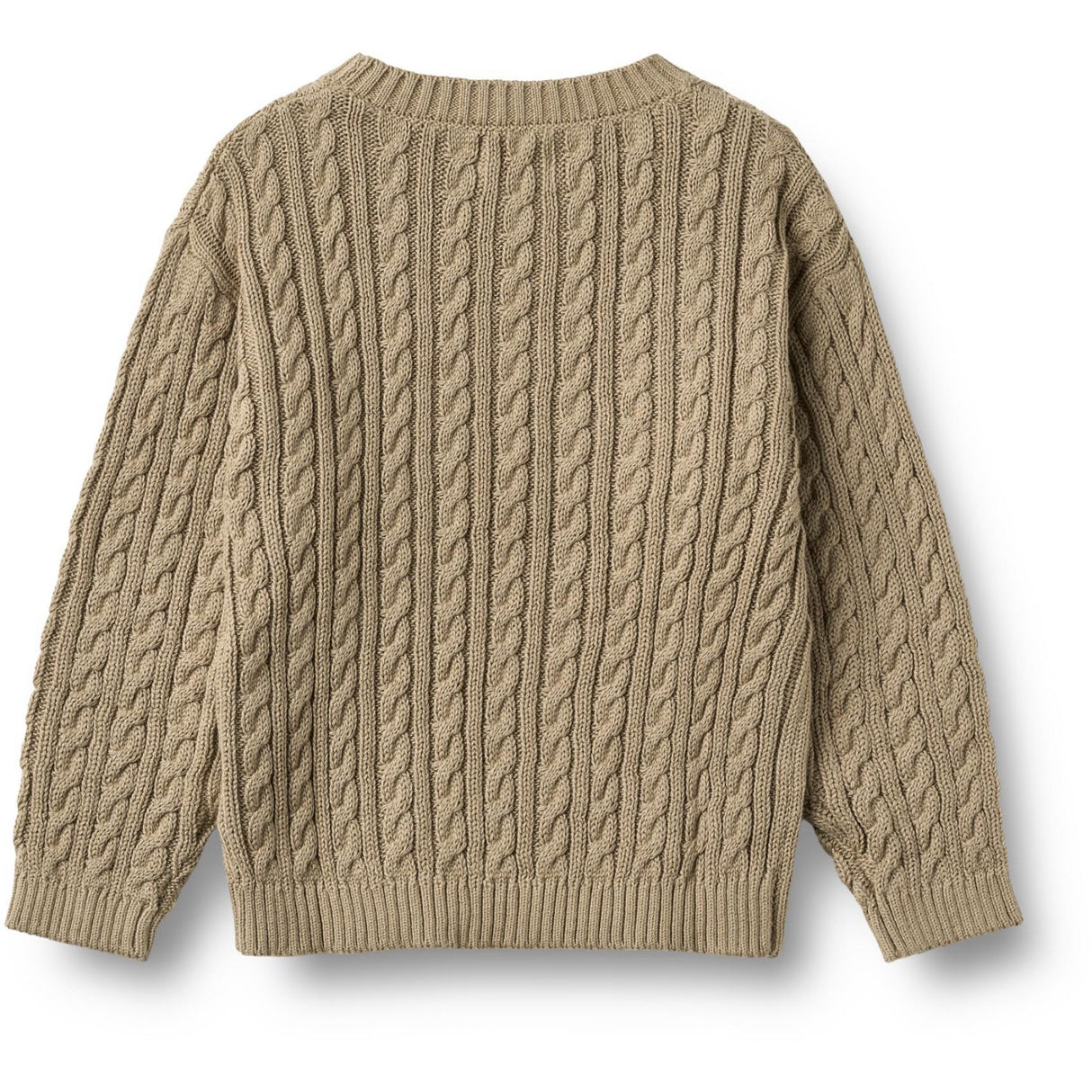 Wheat Gravel Stickad Pullover L/S Oliver