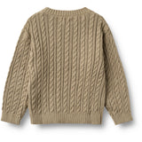 Wheat Gravel Stickad Pullover L/S Oliver
