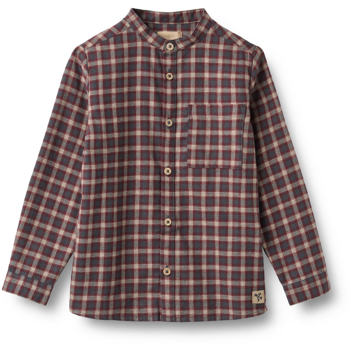 Wheat Blue Holiday Check Skjorta L/S Willum