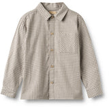 Wheat Greybrown Check Skjorta L/S Oscar