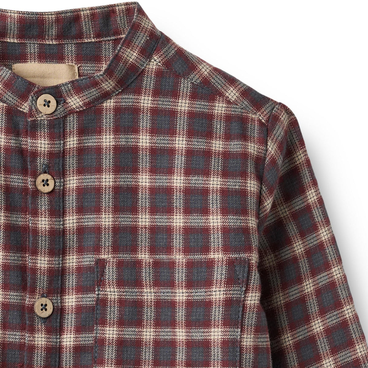 Wheat Blue Holiday Check Skjorta L/S Willum