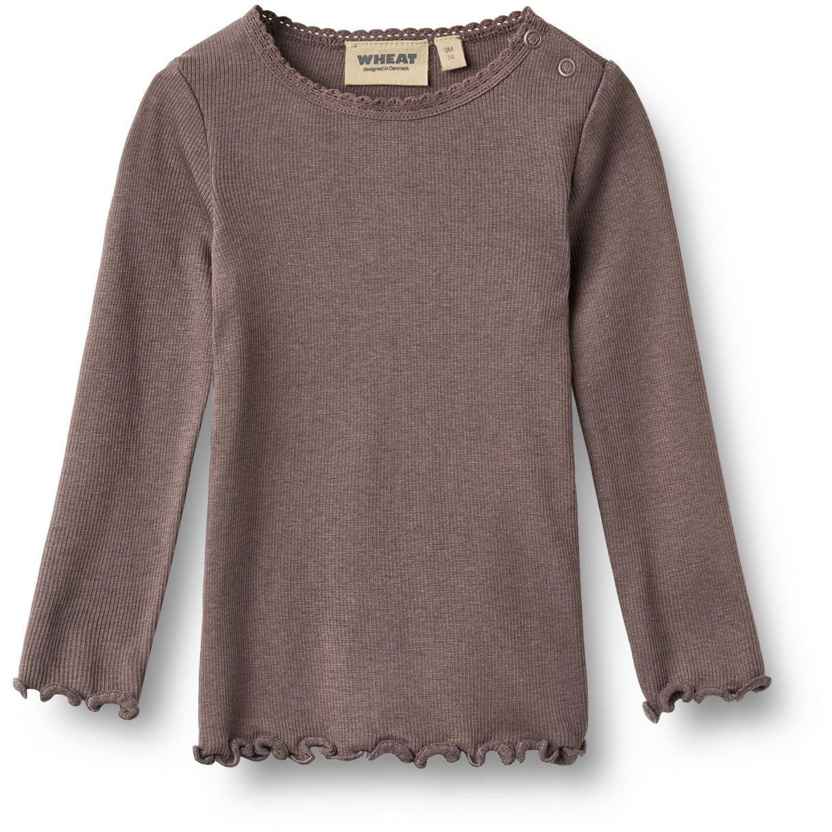 Wheat Plum Truffle Rib Blus Reese
