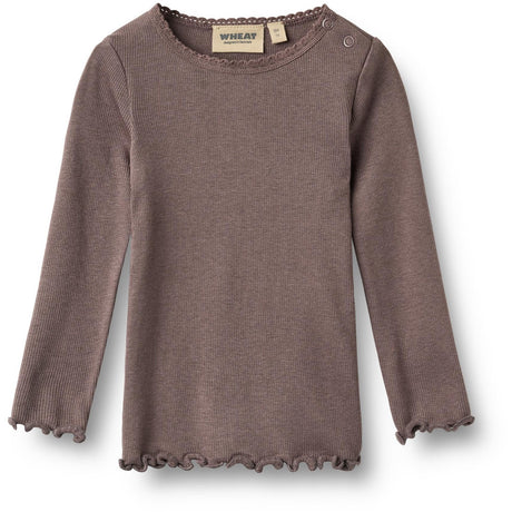 Wheat Plum Truffle Rib Blus Reese