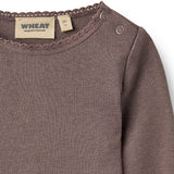 Wheat Plum Truffle Rib Blus Reese
