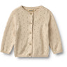 Wheat Offwhite Stickad Cardigan Maia