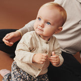 Wheat Offwhite Stickad Cardigan Maia