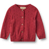 Wheat Red Cherry Stickad Cardigan Maia