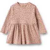 Wheat Dime Rose Small Flowers Jersey Klänning L/S Sessa