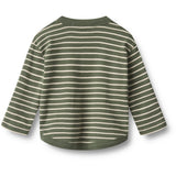 Wheat Dark Green Stripe Blus Osvald