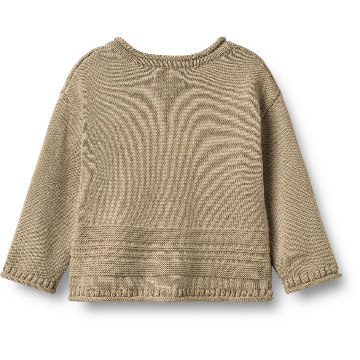 Wheat Gravel Stickad Cardigan L/S Gunnar