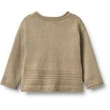 Wheat Gravel Stickad Cardigan L/S Gunnar