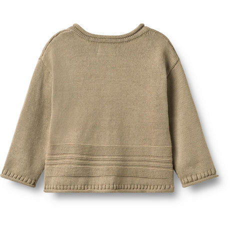 Wheat Gravel Stickad Cardigan L/S Gunnar
