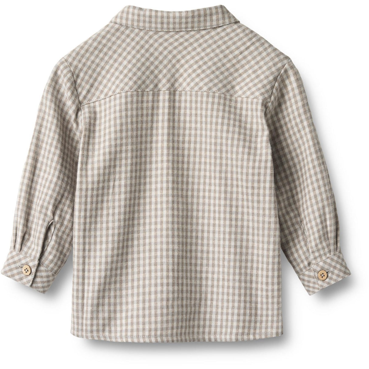 Wheat Greybrown Check Skjorta L/S Oscar