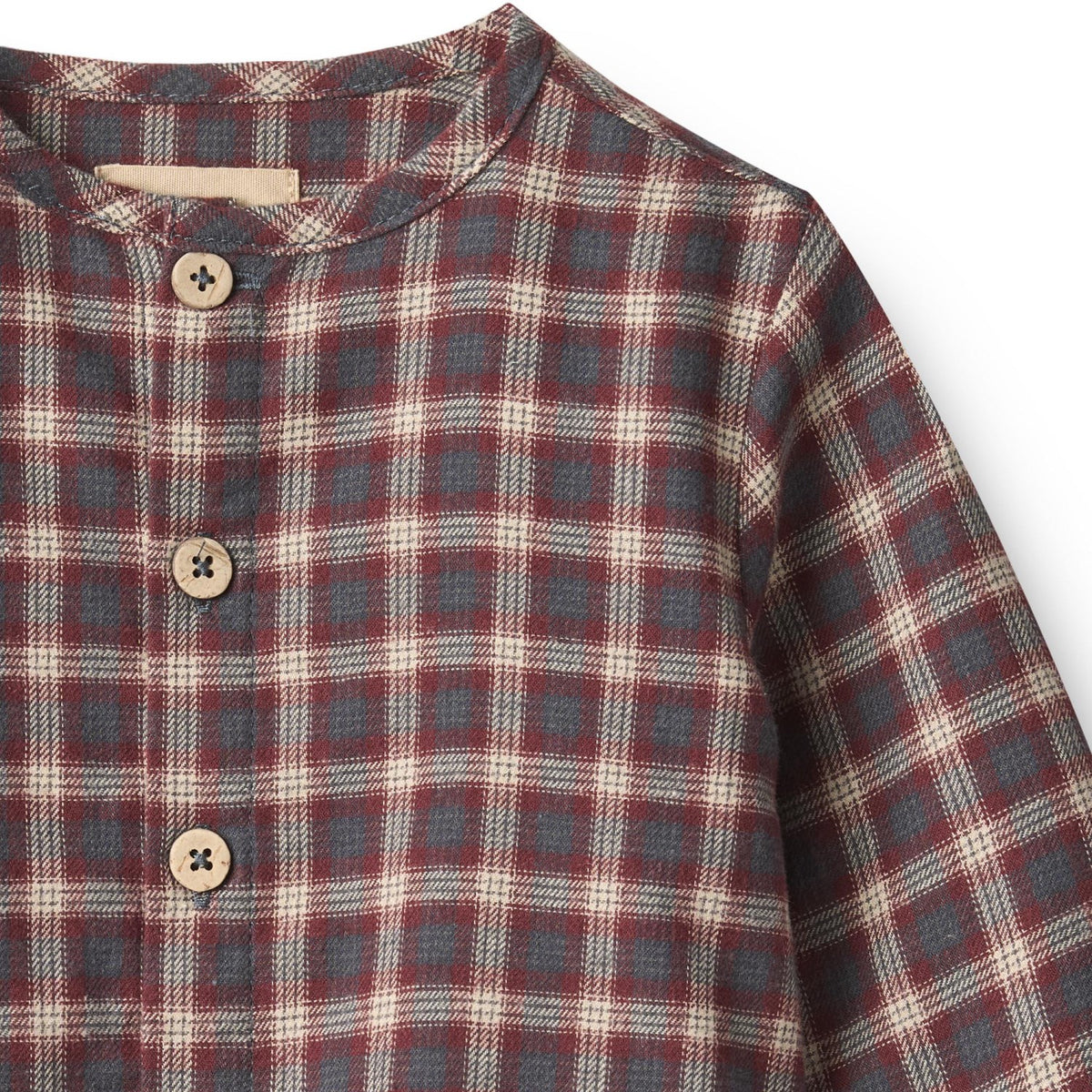 Wheat Blue Holiday Check Skjorta Shelby