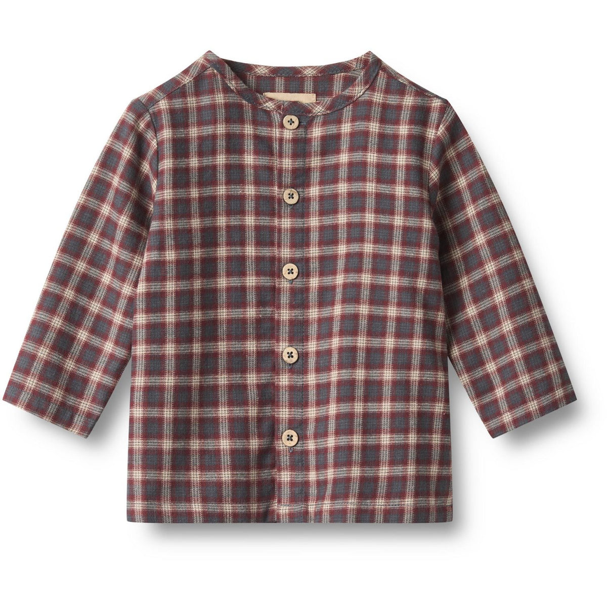 Wheat Blue Holiday Check Skjorta Shelby