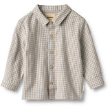 Wheat Greybrown Check Skjorta L/S Oscar