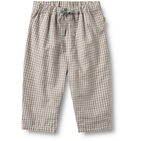 Wheat Greybrown Check Trousers Lined Arne