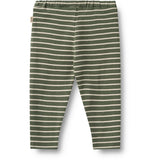 Wheat Dark Green Stripe Jersey Byxor Manfred
