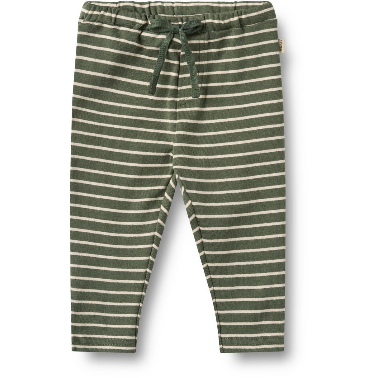 Wheat Dark Green Stripe Jersey Byxor Manfred