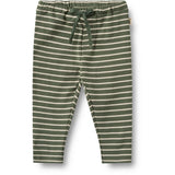 Wheat Dark Green Stripe Jersey Byxor Manfred
