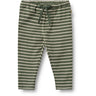 Wheat Dark Green Stripe Jersey Byxor Manfred