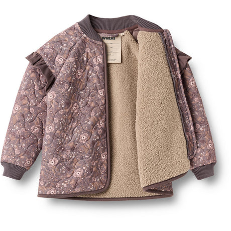 Wheat Purple Stone Flowers Thermo Jacka Ellas