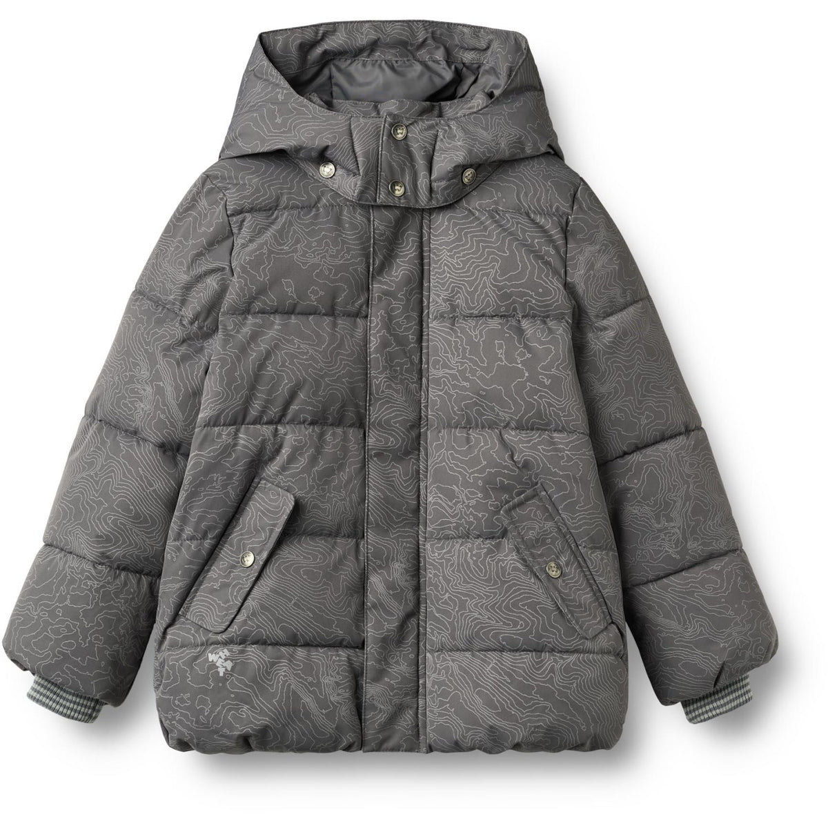 Wheat Dark Reflective Map Puffer Jacka Gael