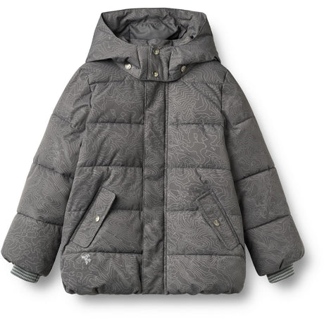 Wheat Dark Reflective Map Puffer Jacka Gael