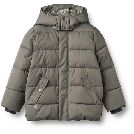 Wheat Grey Metal Puffer Jacka Gael
