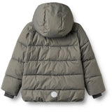 Wheat Grey Metal Puffer Jacka Gael