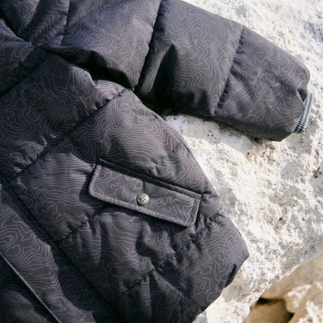 Wheat Dark Reflective Map Puffer Jacka Gael