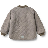Wheat Brown Stripe Vändbar Thermo Jacka Lake
