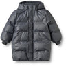 Wheat Greyblue Pu Puffer Jacka Coast