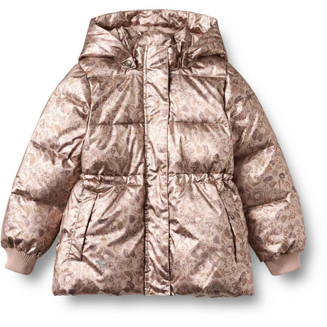 Wheat Golden Flowers Puffer Jacka Eli
