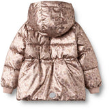 Wheat Golden Flowers Puffer Jacka Eli