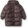 Wheat Chocolate Plum Pu Puffer Jacka Coast