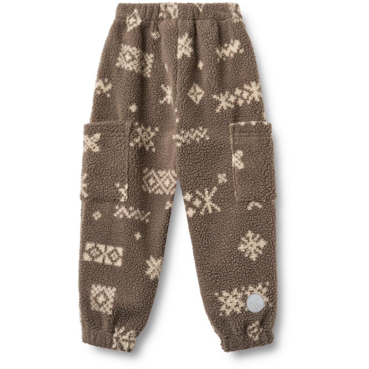 Wheat Dry Wood Jacquard Fleece Byxor Suun
