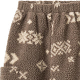 Wheat Dry Wood Jacquard Fleece Byxor Suun