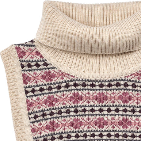 Wheat Eggshell Jacquard Nackvärmare Majo