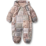 Wheat Patchwork Flowers Puffer Dräkt Edem