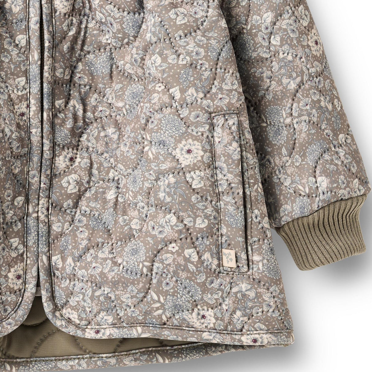 Wheat Grey Stone Flowers Thermo Jacka Thilde